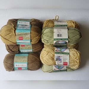 Bernat / Red Heart Yarns lot of 9